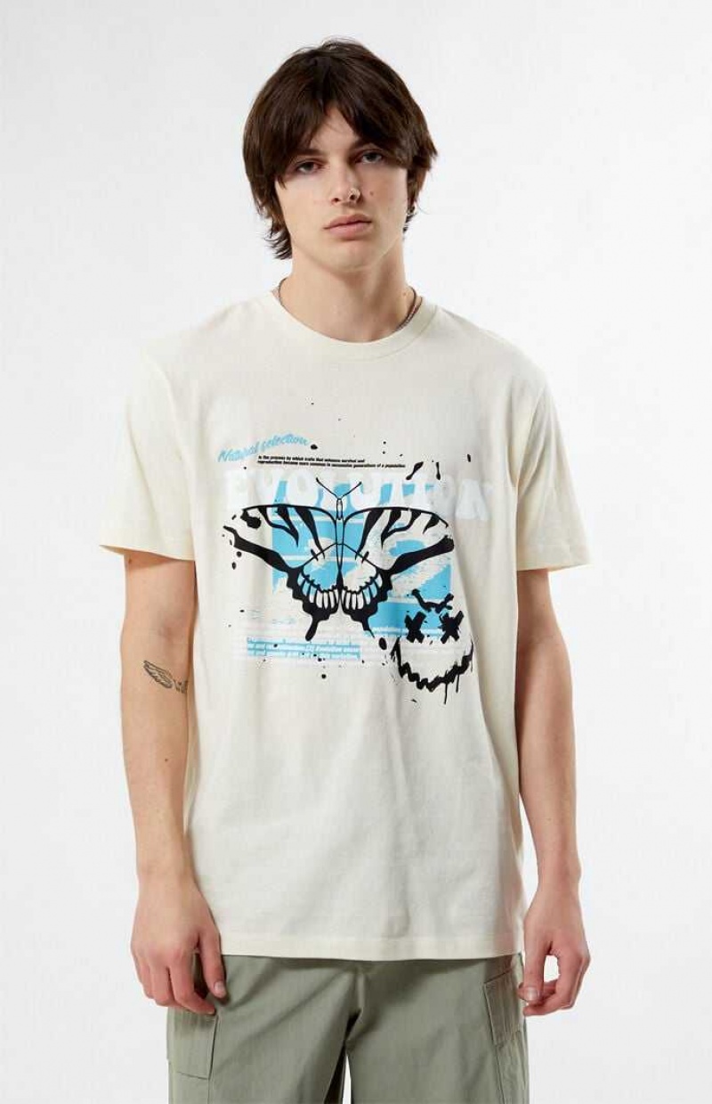 CREAM PacSun Evolution T-Shirt | EWKAVZM-59