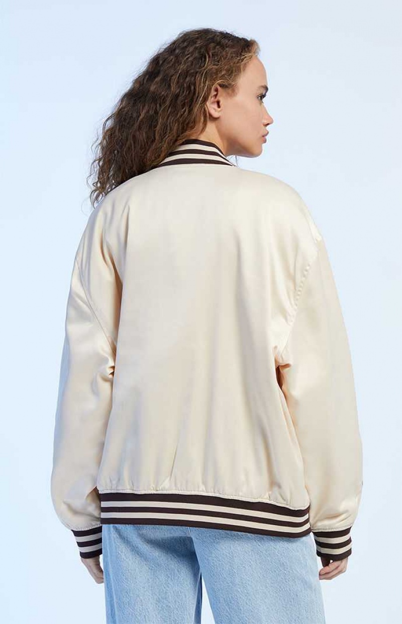 CREAM PacSun Giddy Up Varsity Coach Jacket | AELQWFI-29