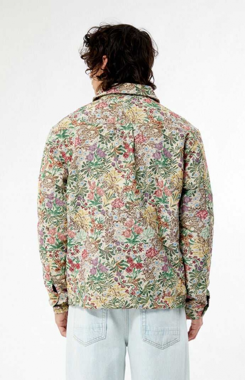 CREAM PacSun Jacquard Jacket | DXGRKAB-82