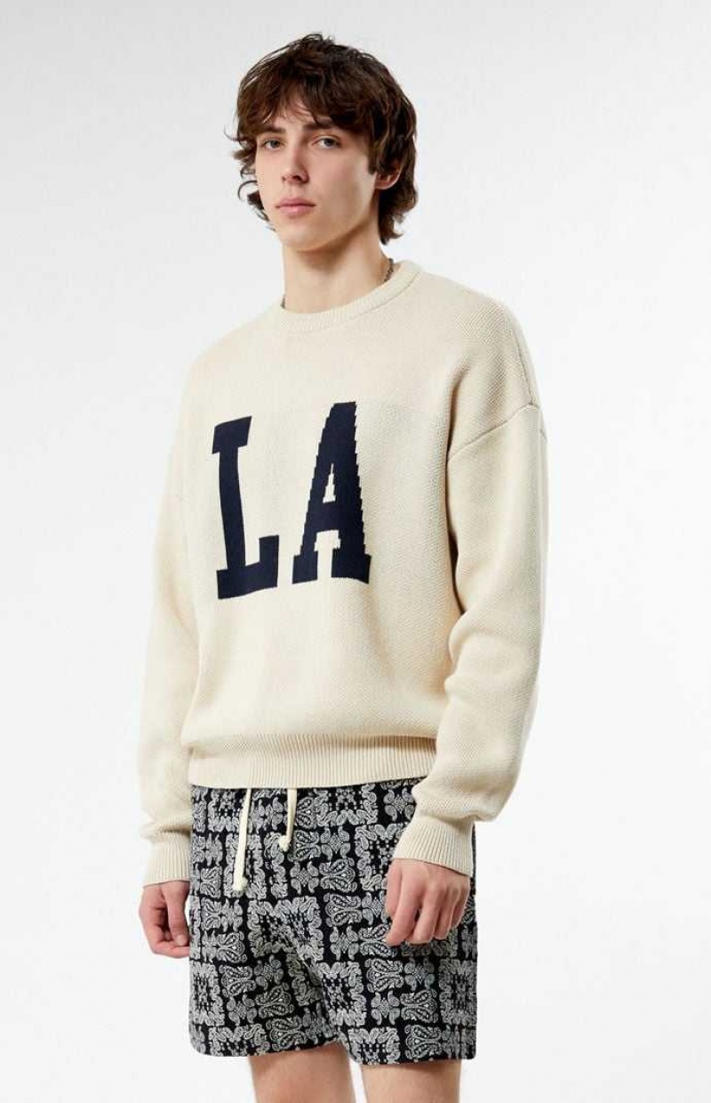 CREAM PacSun Los Angeles Crew Neck Sweater | KNPARCT-06