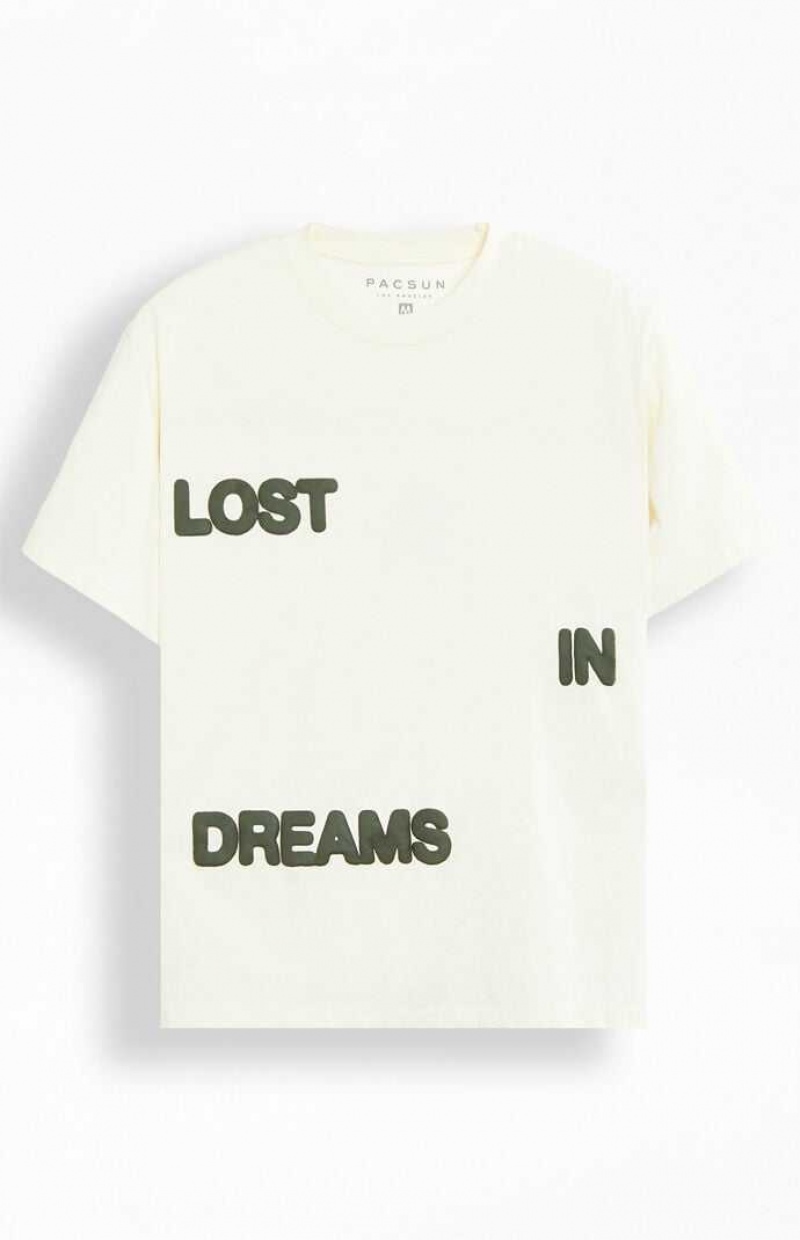 CREAM PacSun Lost In Dreams Puff T-Shirt | GTUXESK-35