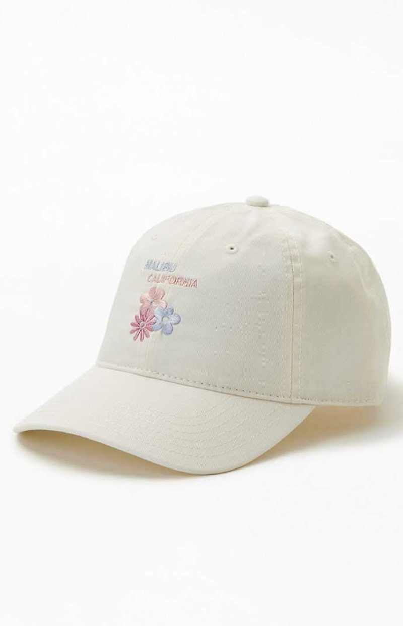 CREAM PacSun Malibu Strapback Hat | UMFPODH-86