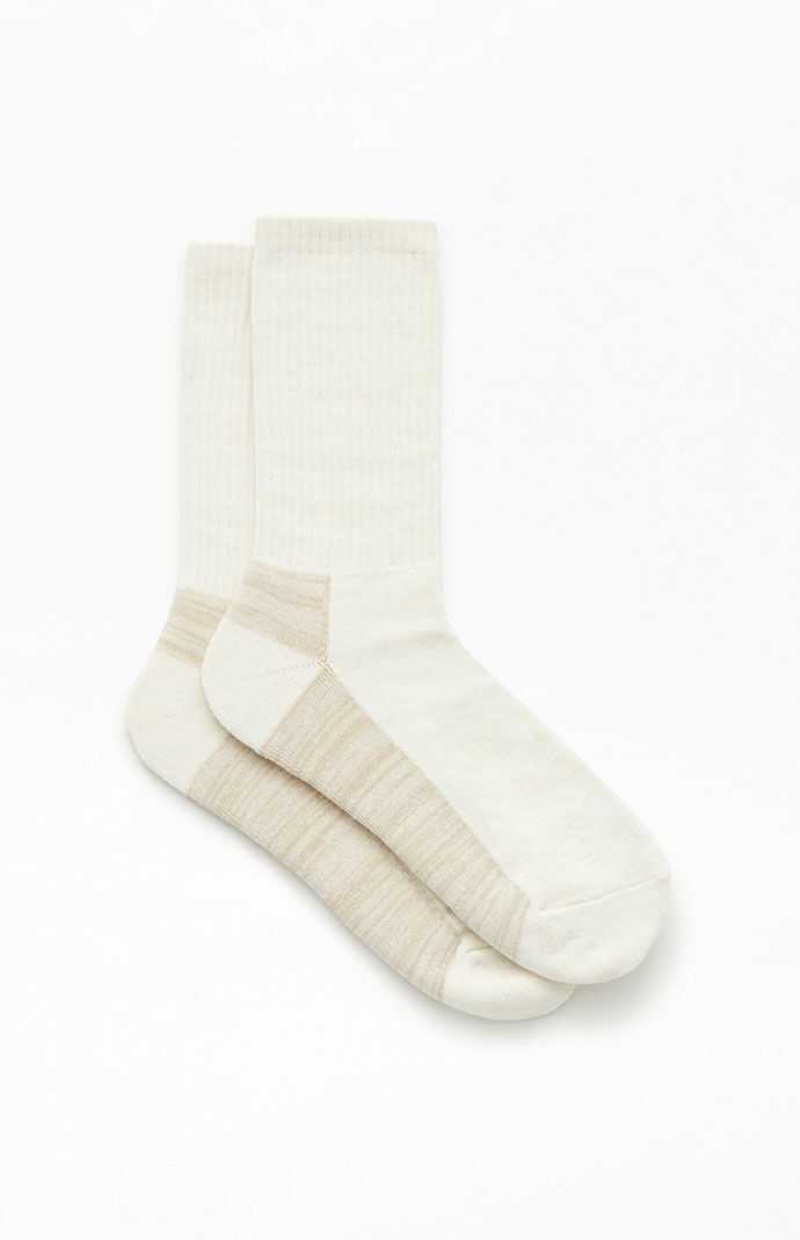 CREAM PacSun Melange Crew Socks | NPDBHFE-24