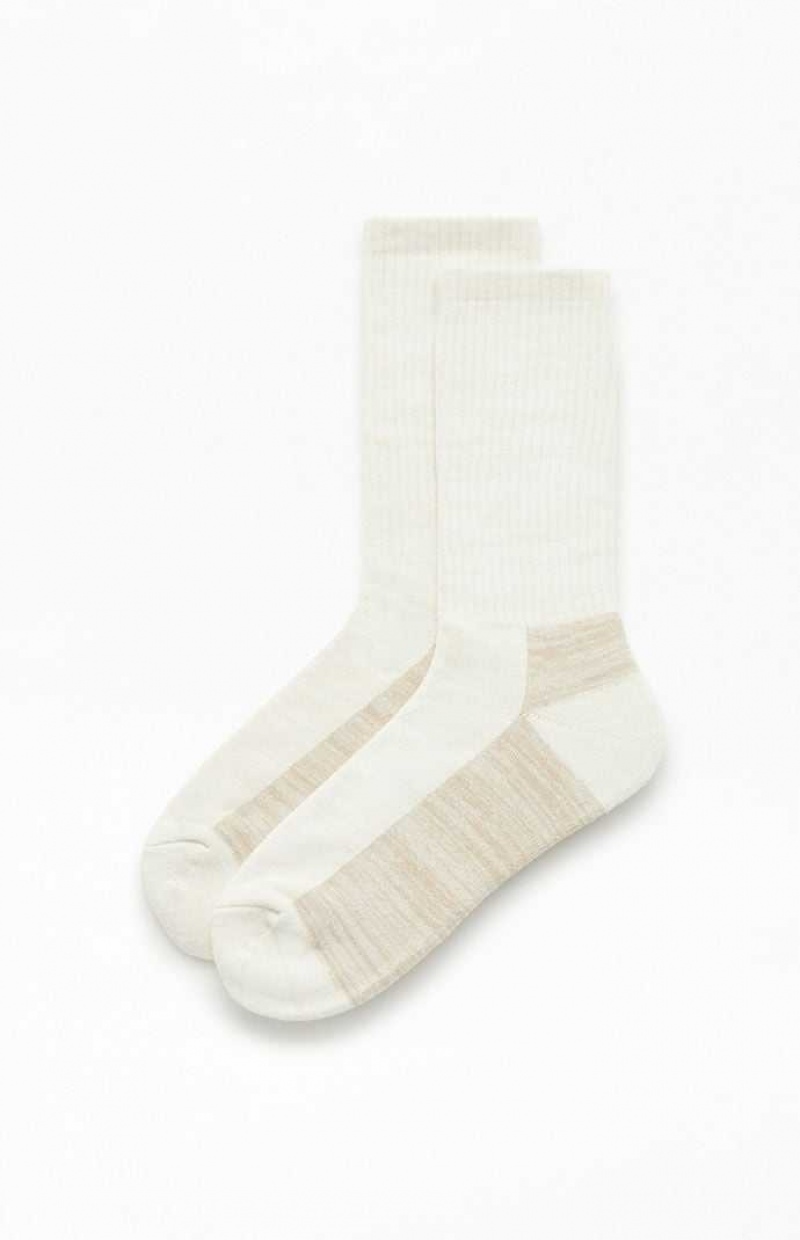 CREAM PacSun Melange Crew Socks | NPDBHFE-24