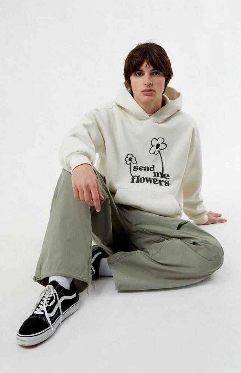 CREAM PacSun Send Flowers Hoodie | XSTLIYO-76