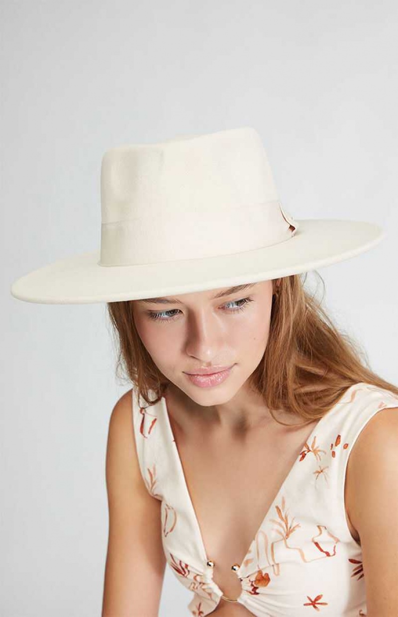 CREAM PacSun Structured Fedora Hat | UNJZCPK-01