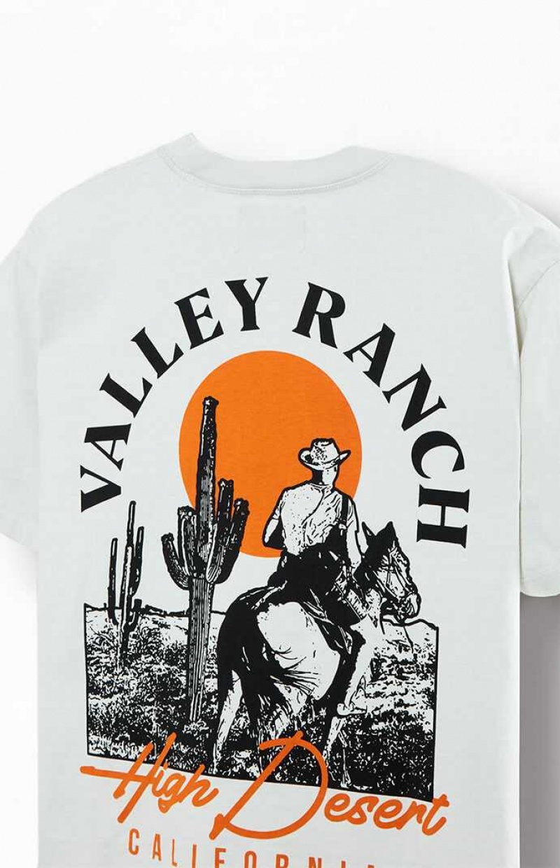 CREAM PacSun Valley Ranch Oversized T-Shirt | VNGMSFE-72