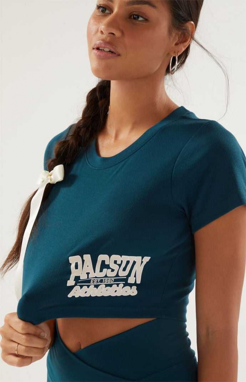 DARK BLUE PacSun Athletics Baby T-Shirt | BGQOFMY-08