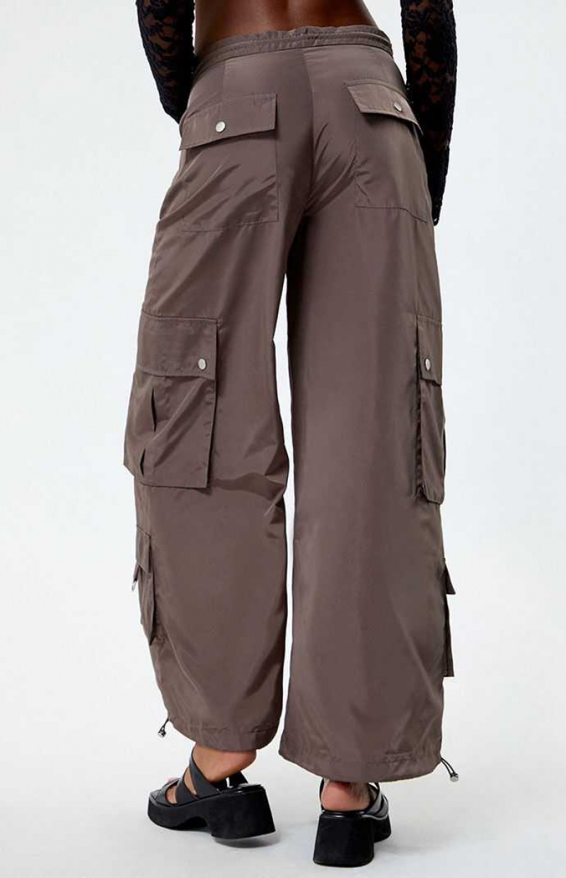 DARK GRAY PacSun Wide Leg Baggy Pants | KUBZYIX-96