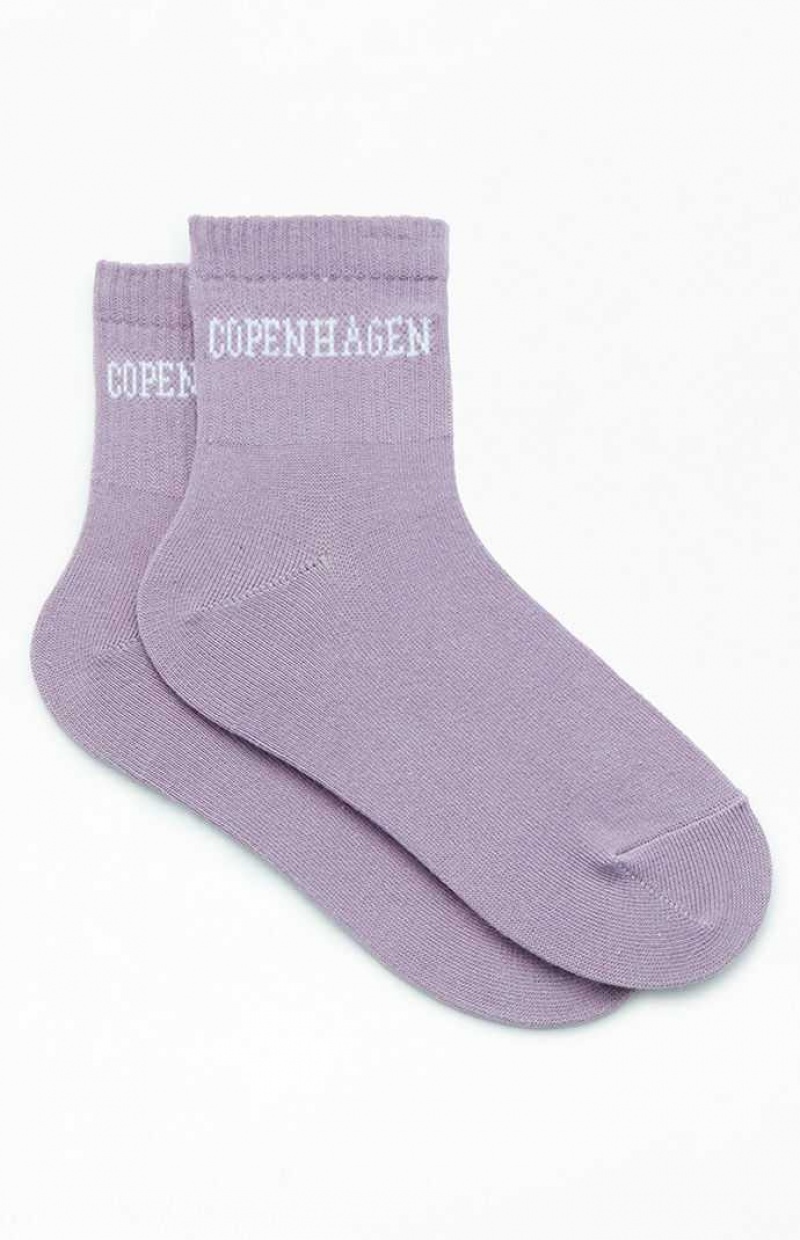 E. LILAC PacSun Copenhagen Quarter Socks | OHWEDJY-10