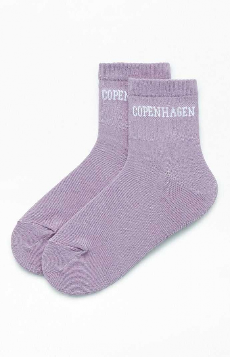 E. LILAC PacSun Copenhagen Quarter Socks | OHWEDJY-10