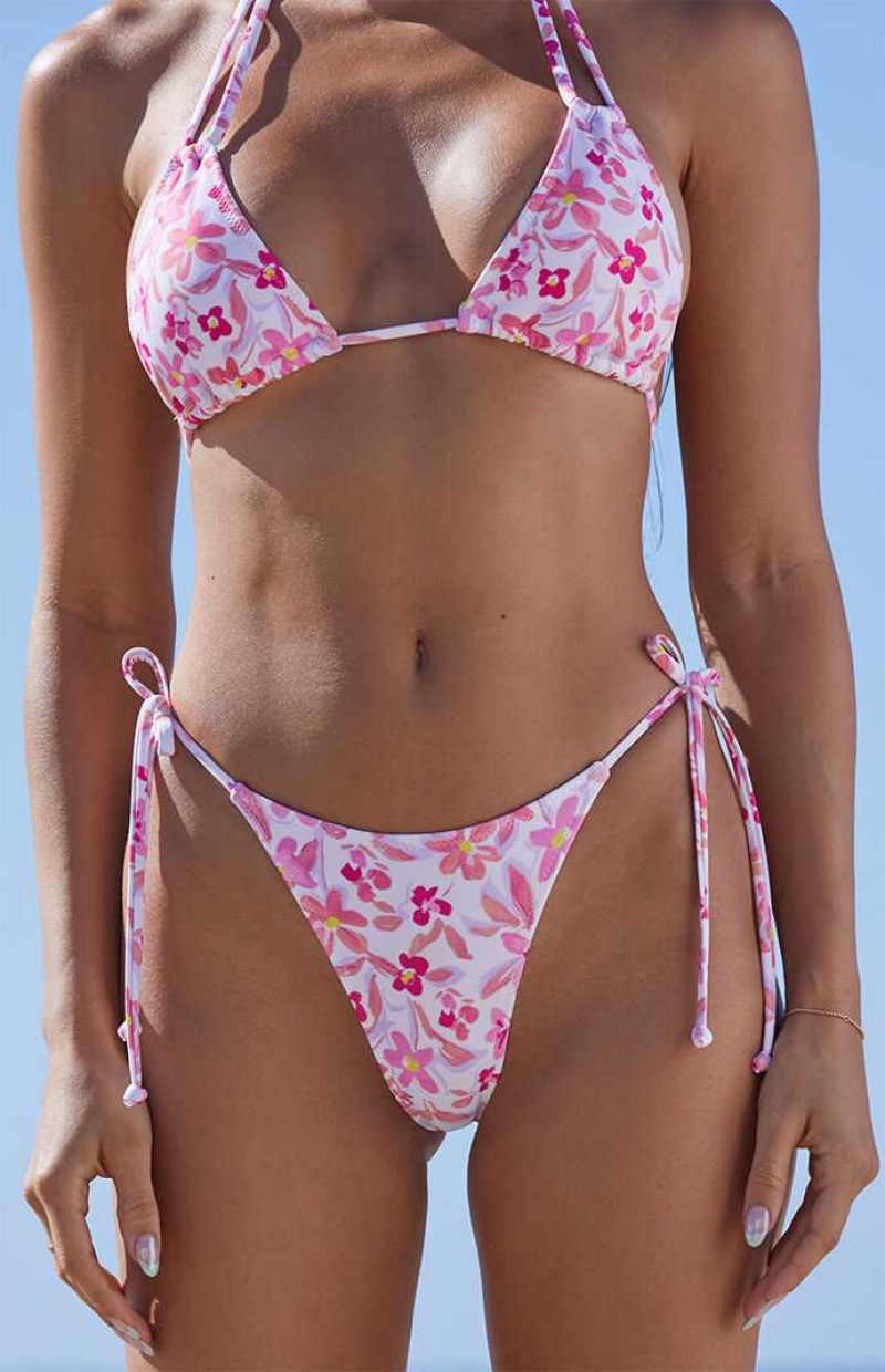 FLORAL PacSun Eco Floral Kiani Tie Side Bikini Bottom | TVYWSIF-76