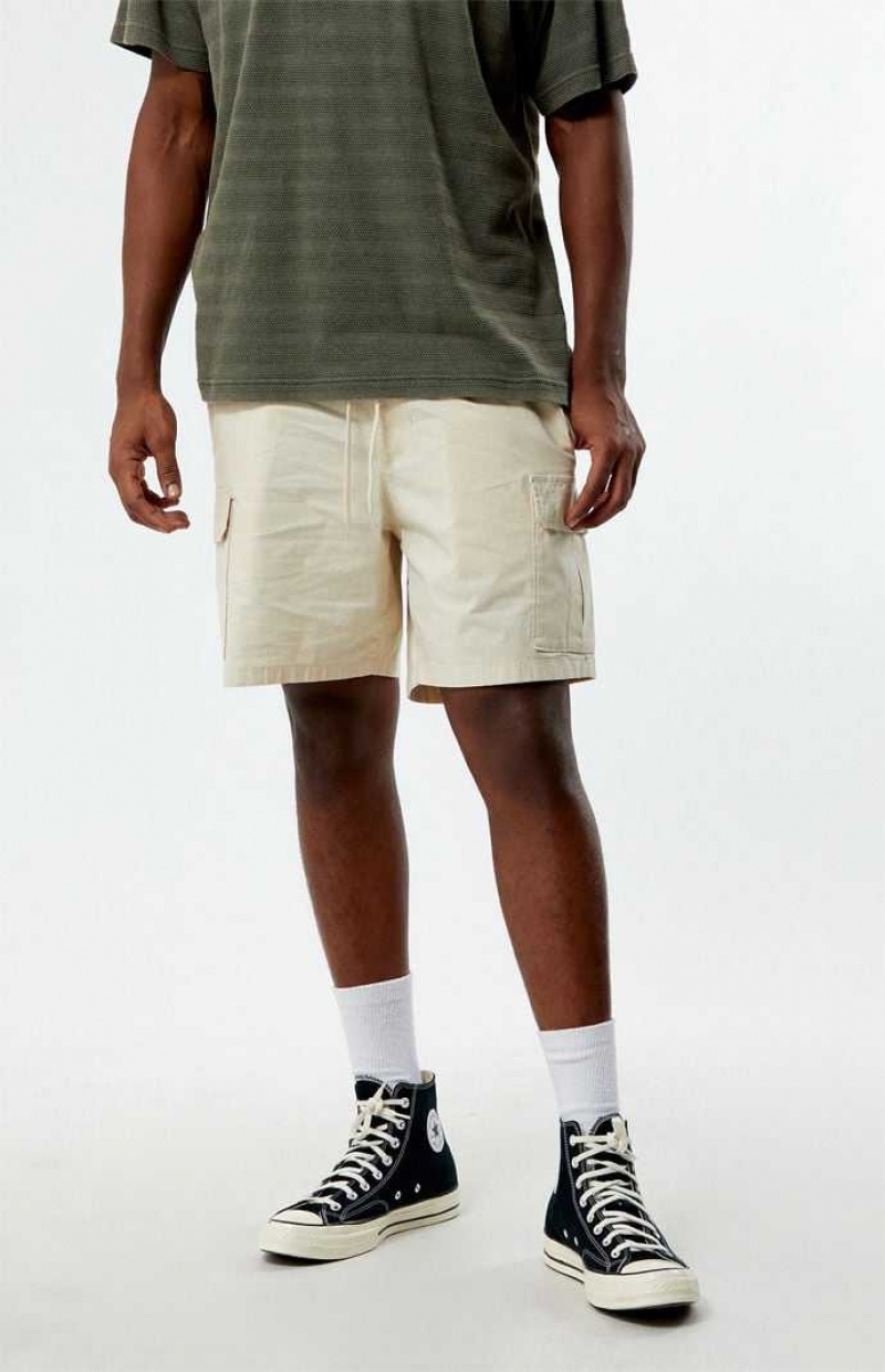 FOG PacSun Cream Cargo Shorts | CBMXVOZ-50