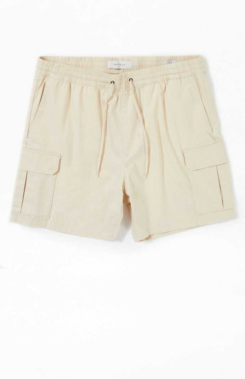 FOG PacSun Cream Cargo Shorts | CBMXVOZ-50