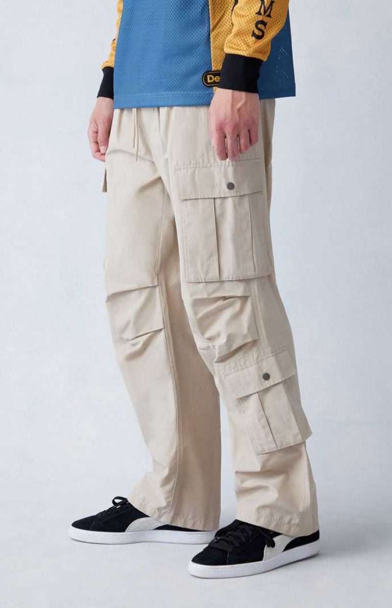 FOG PacSun Tan Baggy Cargo Pants | UVKOMYJ-17