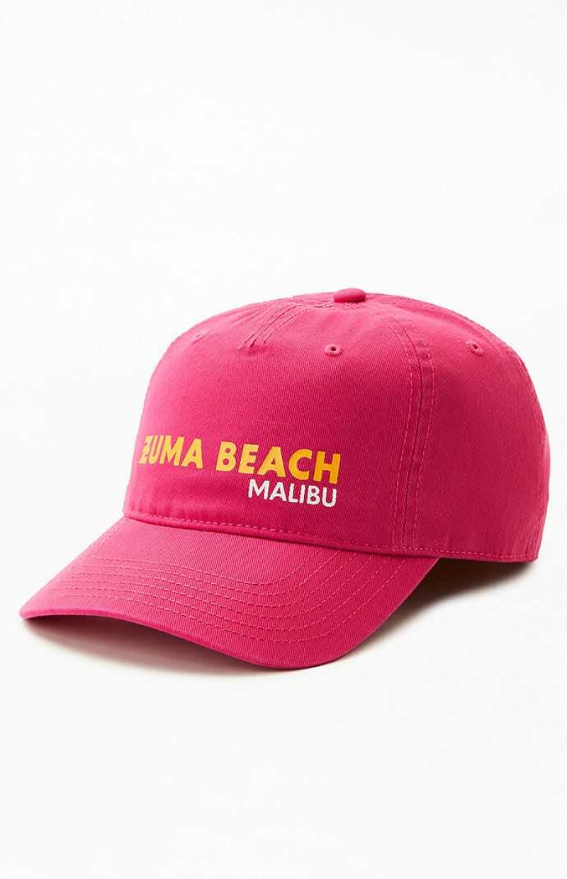 FUSHIA PacSun Zuma Beach Strapback Hat | VQGXPID-51