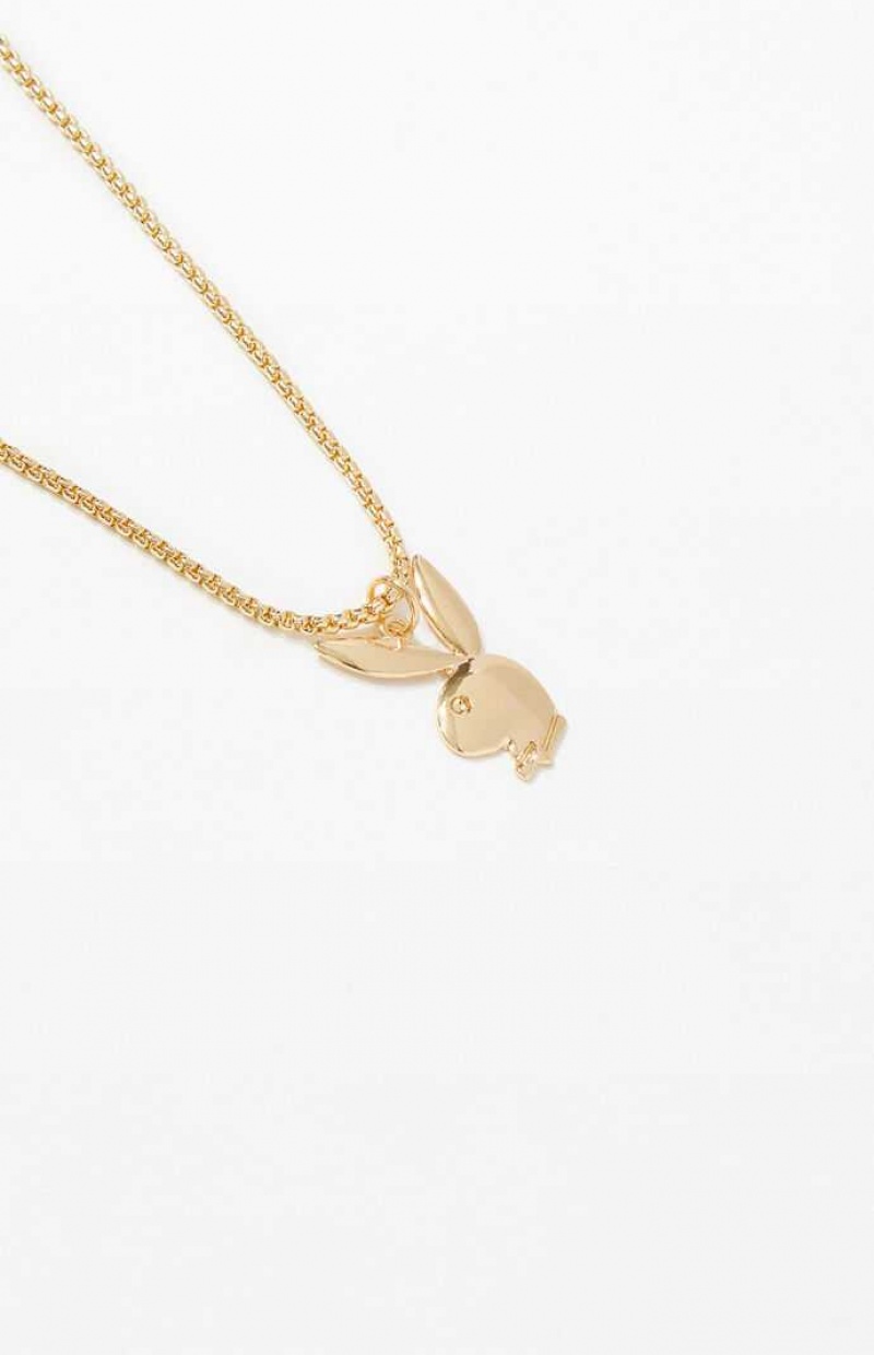 GOLD PacSun Playboy x Playboy Bunny Necklace | WYEBARM-62