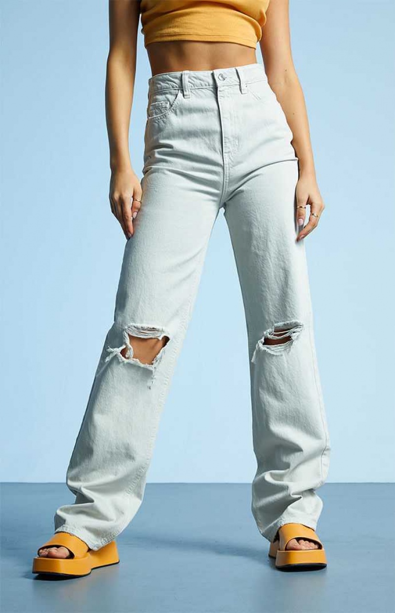 GRAY PacSun Eco Gray Ripped '90s Boyfriend Jeans | YMGHIPJ-68