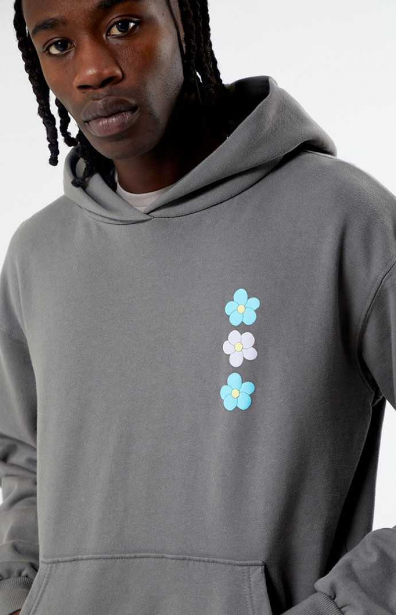 GRAY PacSun Flourish Hoodie | JKPIBND-27