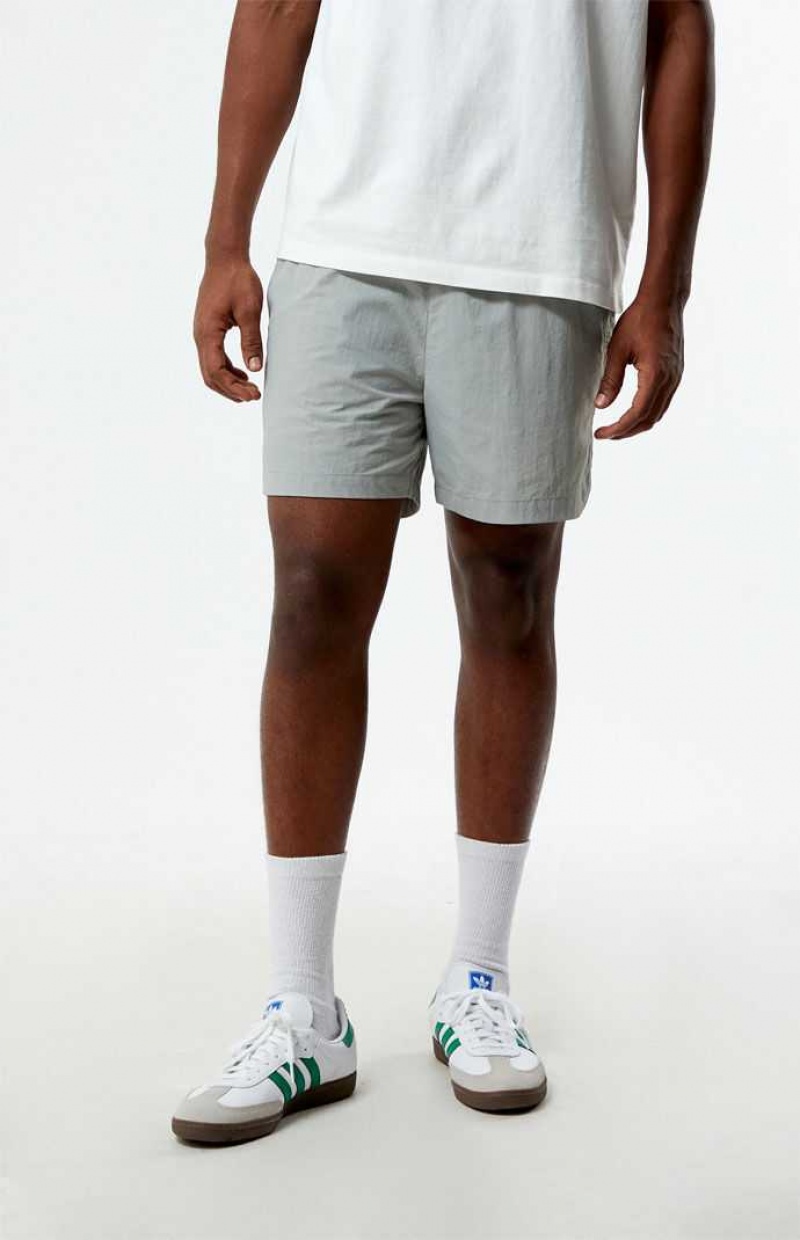 GRAY PacSun Gray Nylon Shorts | ALCSYZX-63