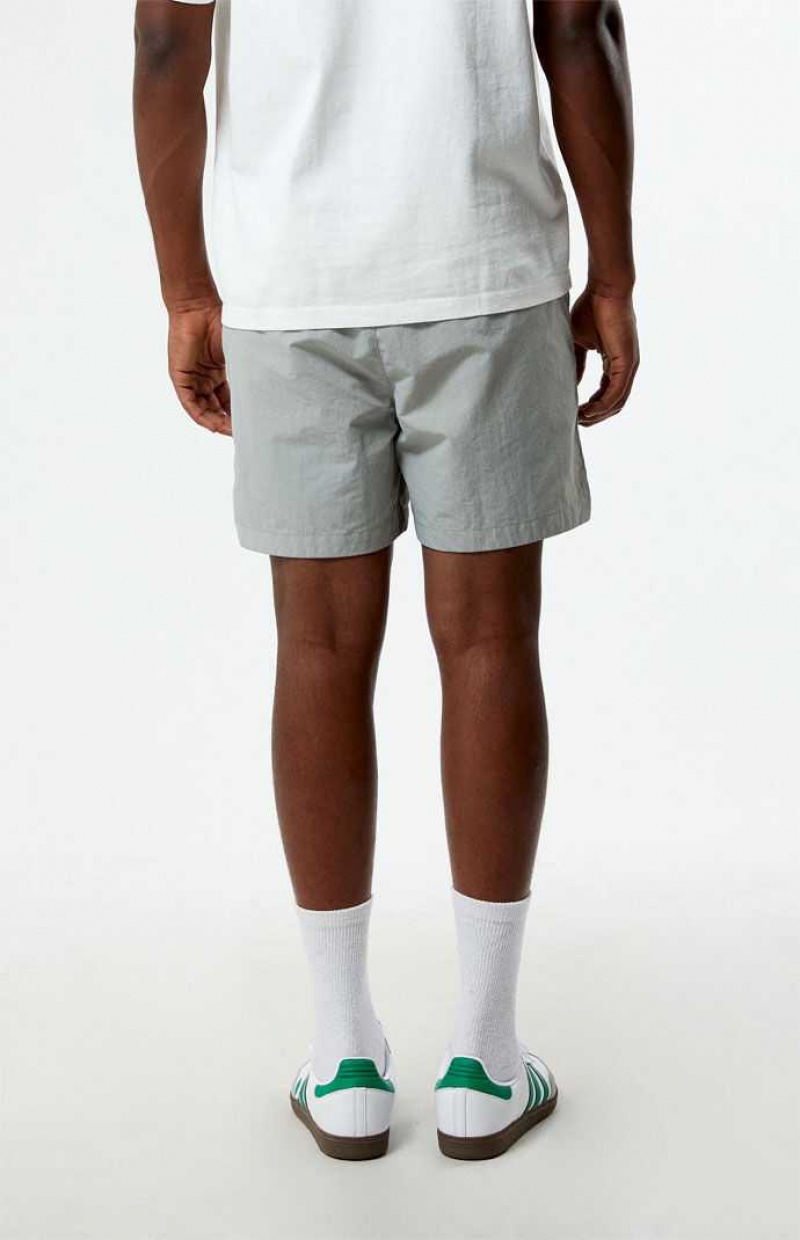 GRAY PacSun Gray Nylon Shorts | ALCSYZX-63