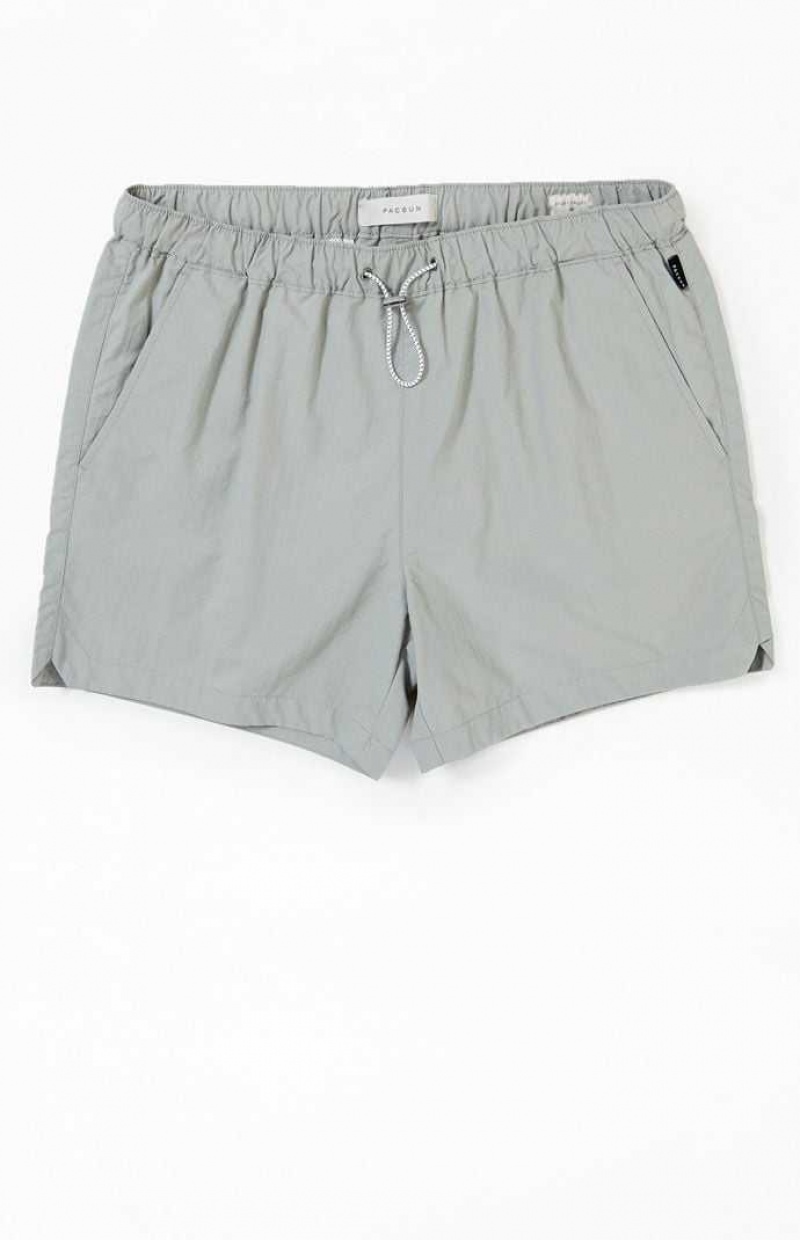 GRAY PacSun Gray Nylon Shorts | ALCSYZX-63