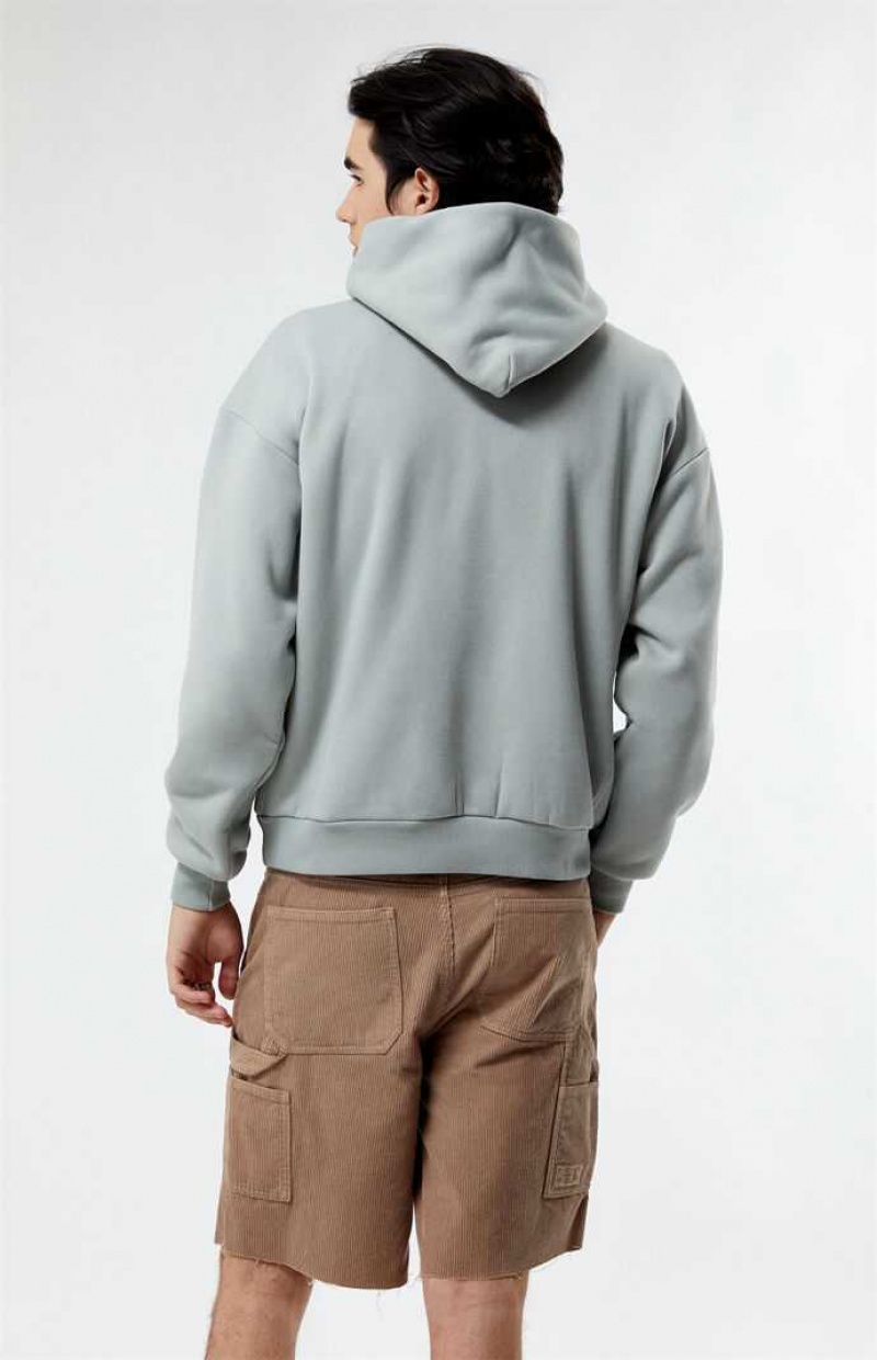 GRAY PacSun Gray Solid Hoodie | AHRUOQG-50