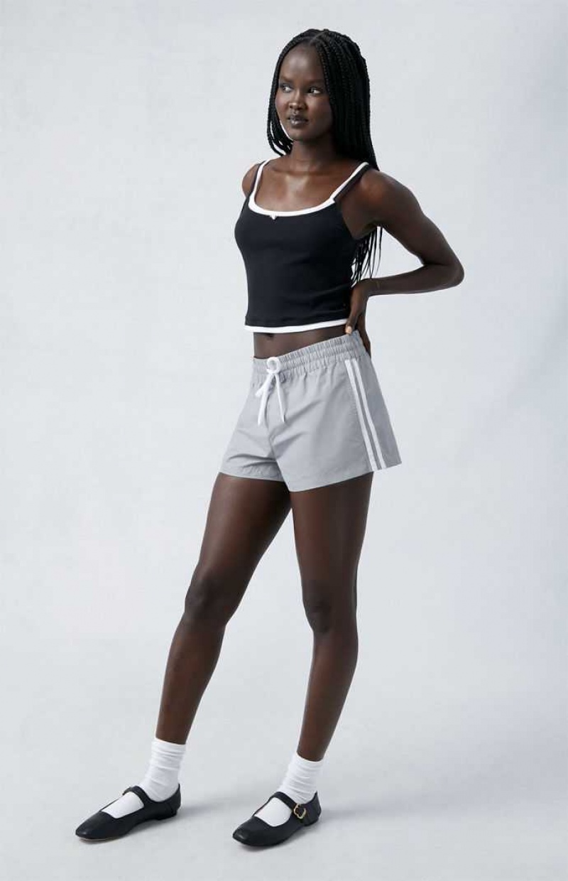 GRAY PacSun Gray Track Shorts | EMJFGKT-42