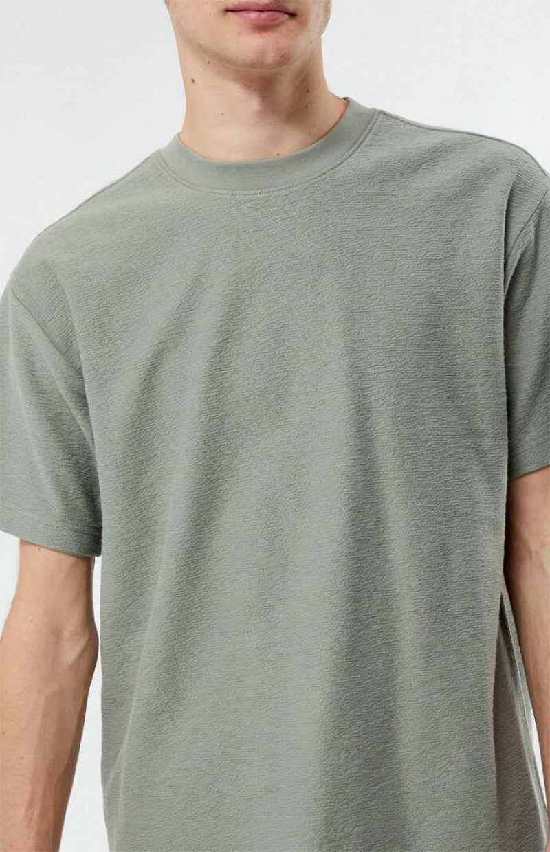 GRAY PacSun Grooves T-Shirt | OZYWRFL-92