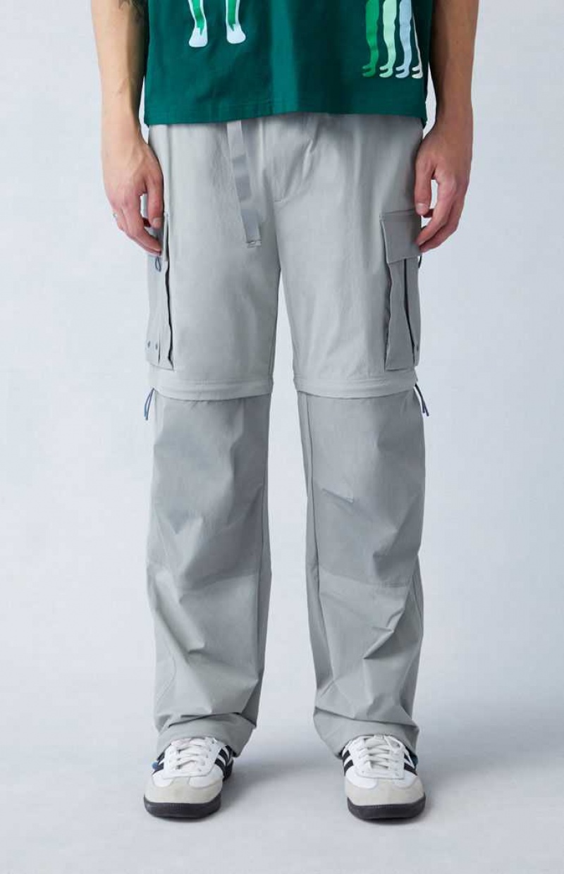 GRAY PacSun Performance Stretch Baggy Cargo Pants | TIFCSGO-06