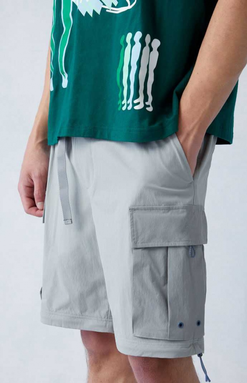 GRAY PacSun Performance Stretch Baggy Cargo Pants | TIFCSGO-06