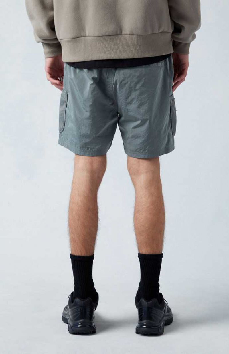 GRAY PacSun Tech Cargo Shorts | OLWBJTS-09