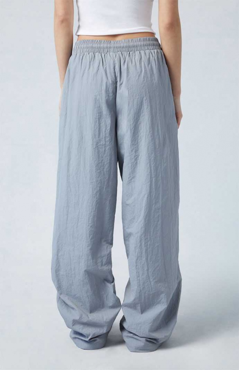 GRAY PacSun Zip Up Track Pants | DNIJHET-02