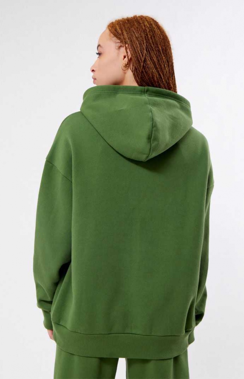 GREEN PacSun Est. CA 1980 Pacific Sunwear Oversized Hoodie | CPKIQLV-13