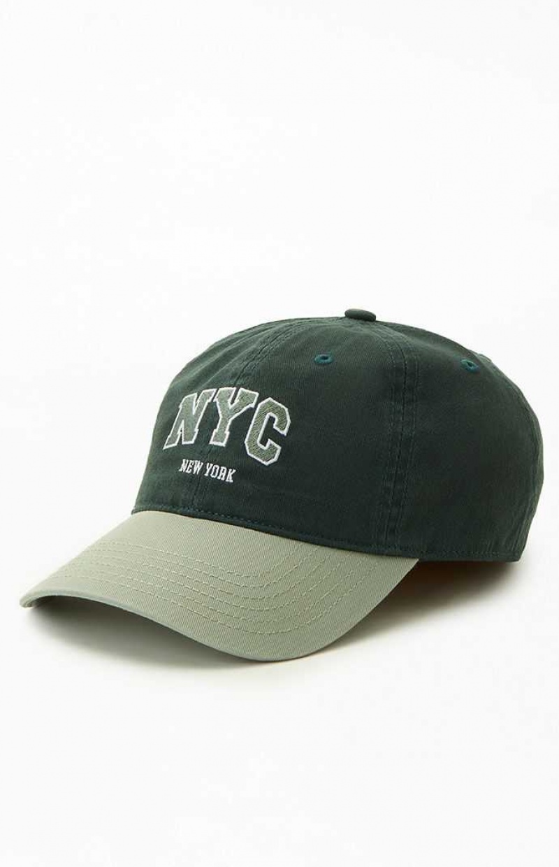 GREEN PacSun NYC Sport Dad Hat | LORTFVZ-65