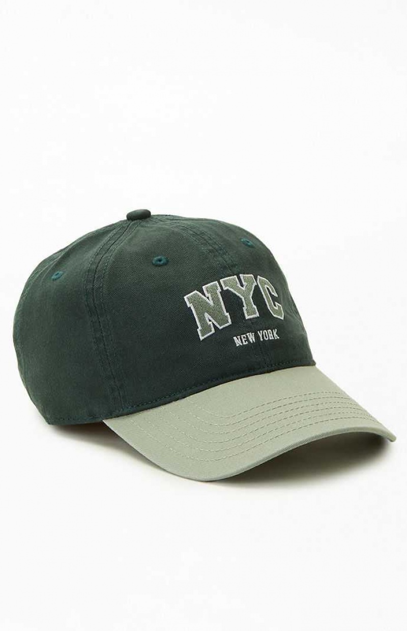 GREEN PacSun NYC Sport Dad Hat | LORTFVZ-65