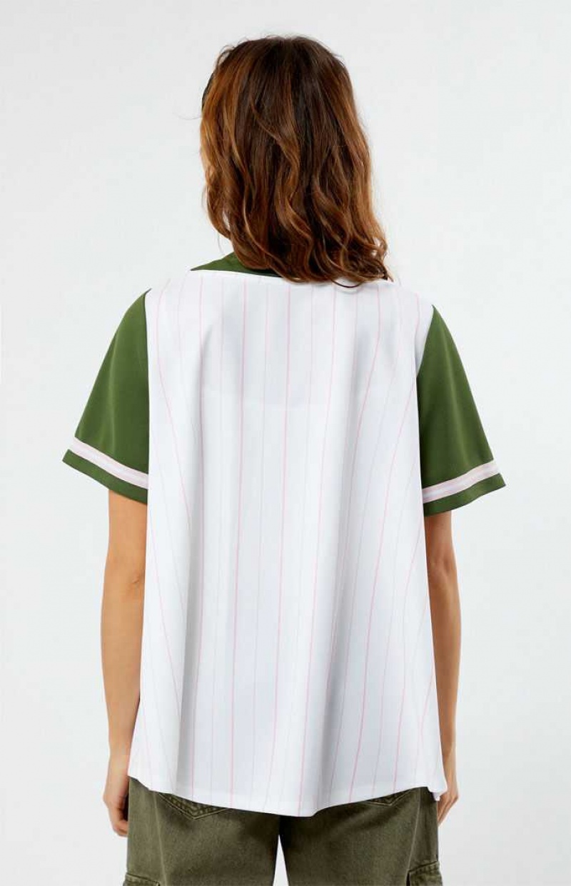 GREEN PacSun New York Baseball Jersey | RJKVHXF-58