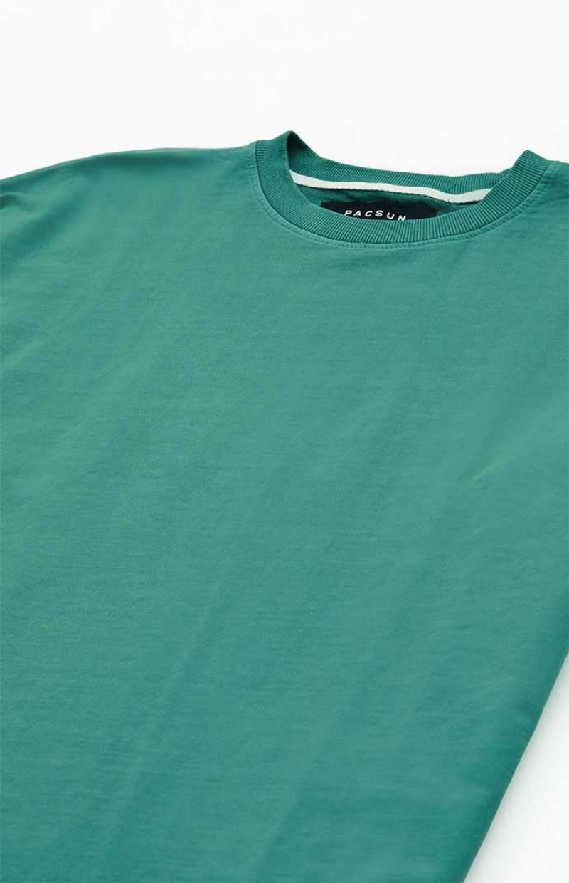 GREEN PacSun Oversized Terry T-Shirt | WKRECIL-73