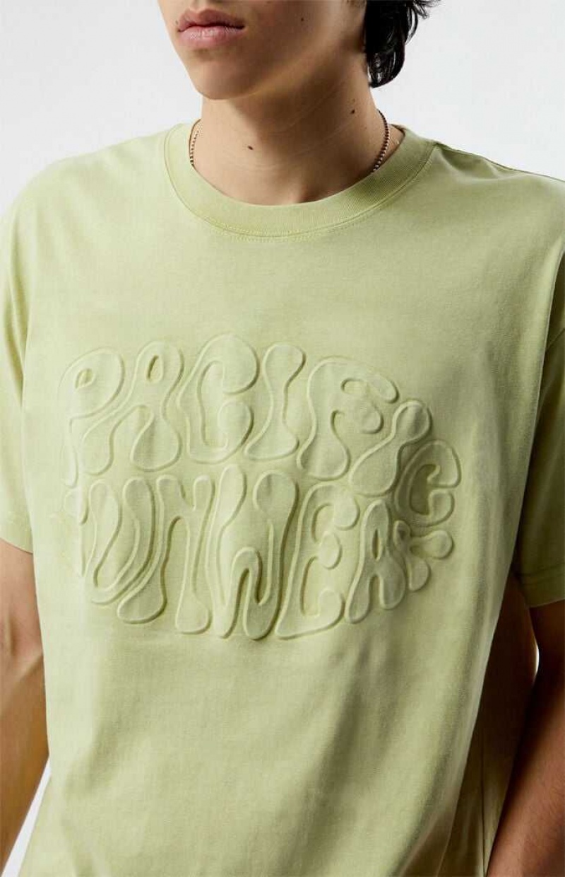 GREEN PacSun Pacific Sunwear Trippy T-Shirt | MRZSJIA-58