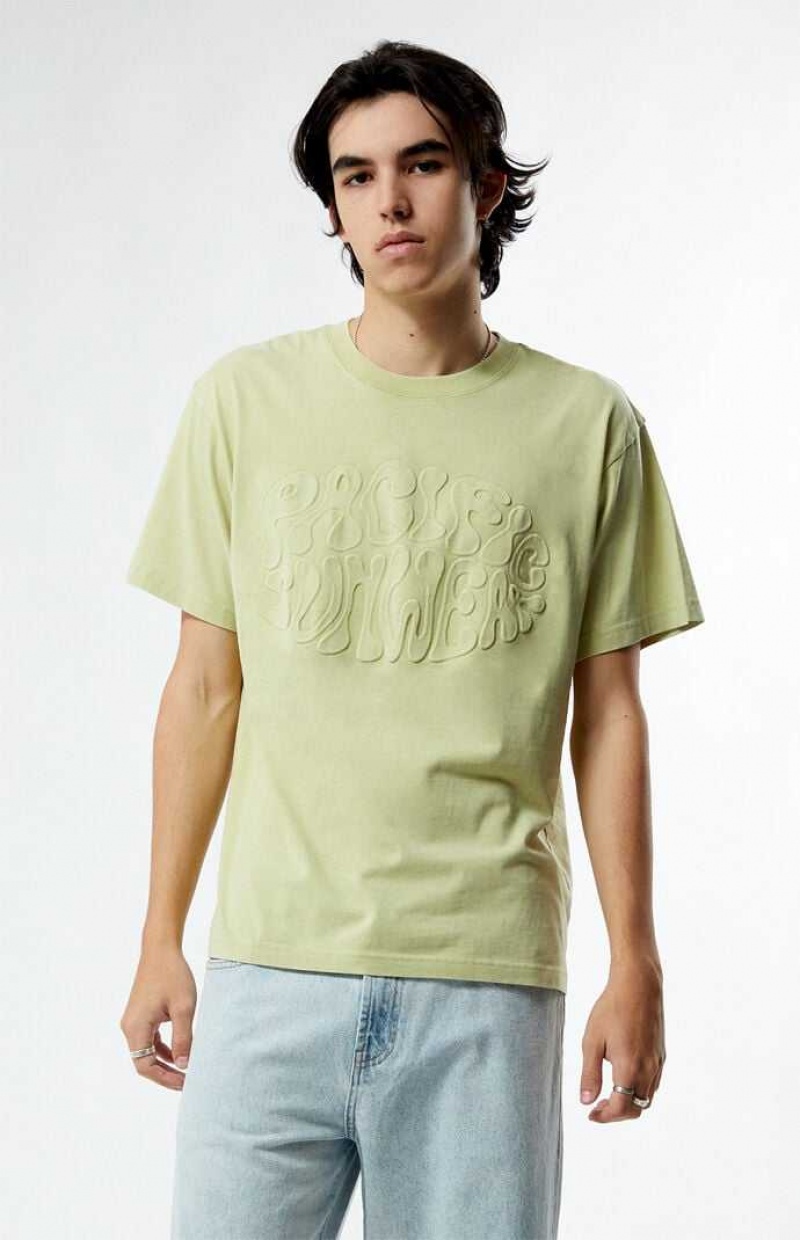 GREEN PacSun Pacific Sunwear Trippy T-Shirt | MRZSJIA-58