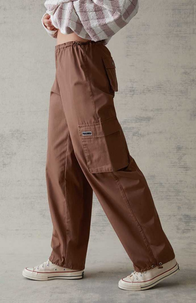 HAZELNUT PacSun Baggy Cargo Pull-On Pants | RHWMEIK-27