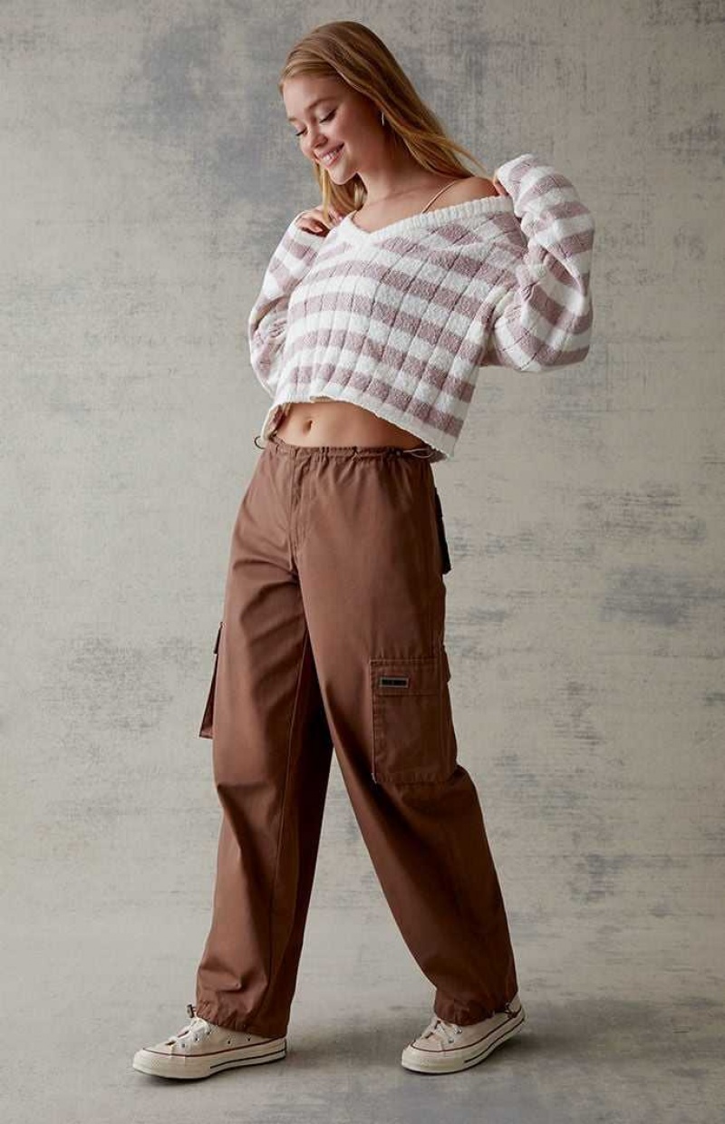 HAZELNUT PacSun Baggy Cargo Pull-On Pants | RHWMEIK-27