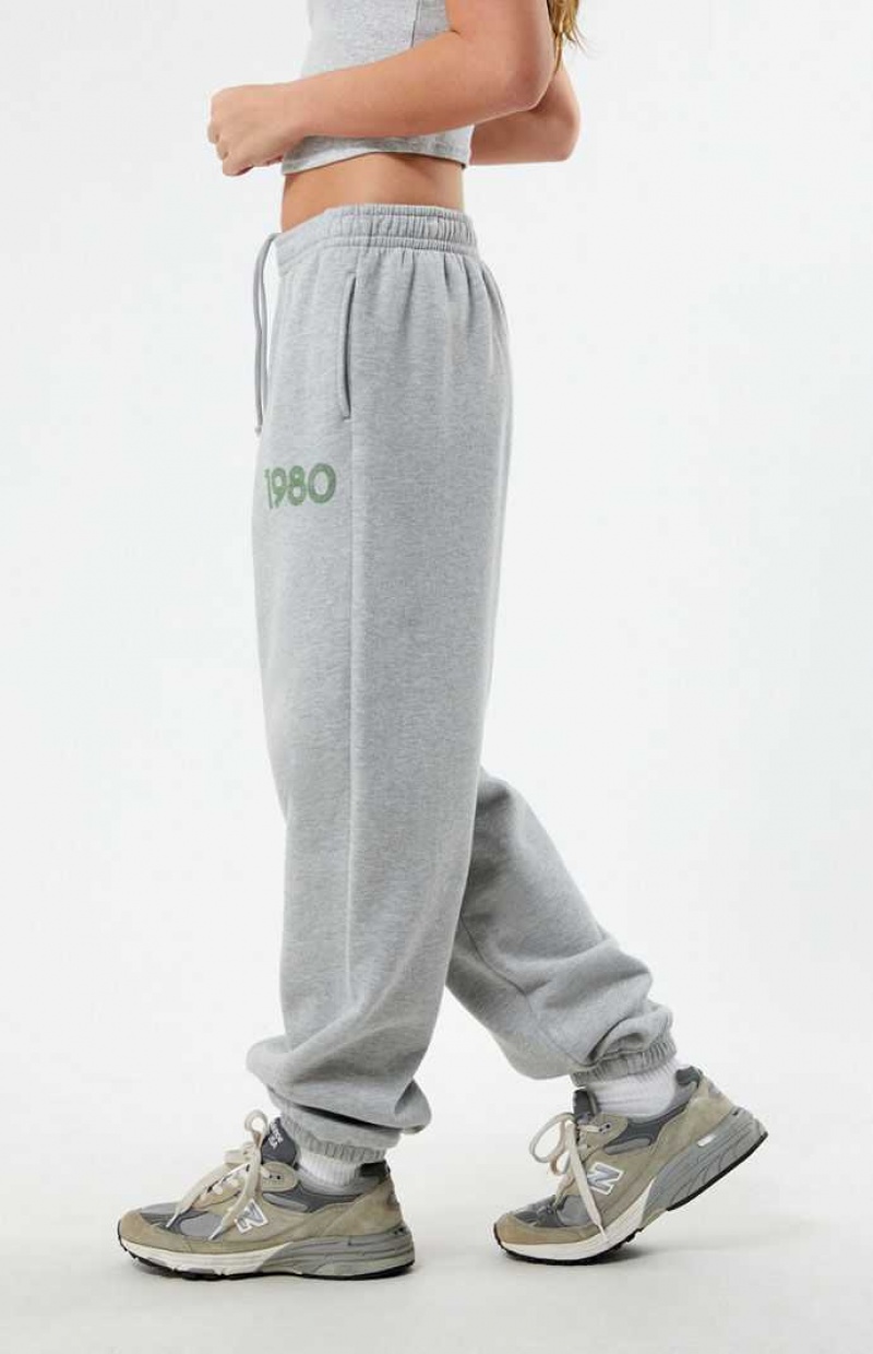 HEATHER GREY PacSun 1980 Sweatpants | FSMOWKL-39