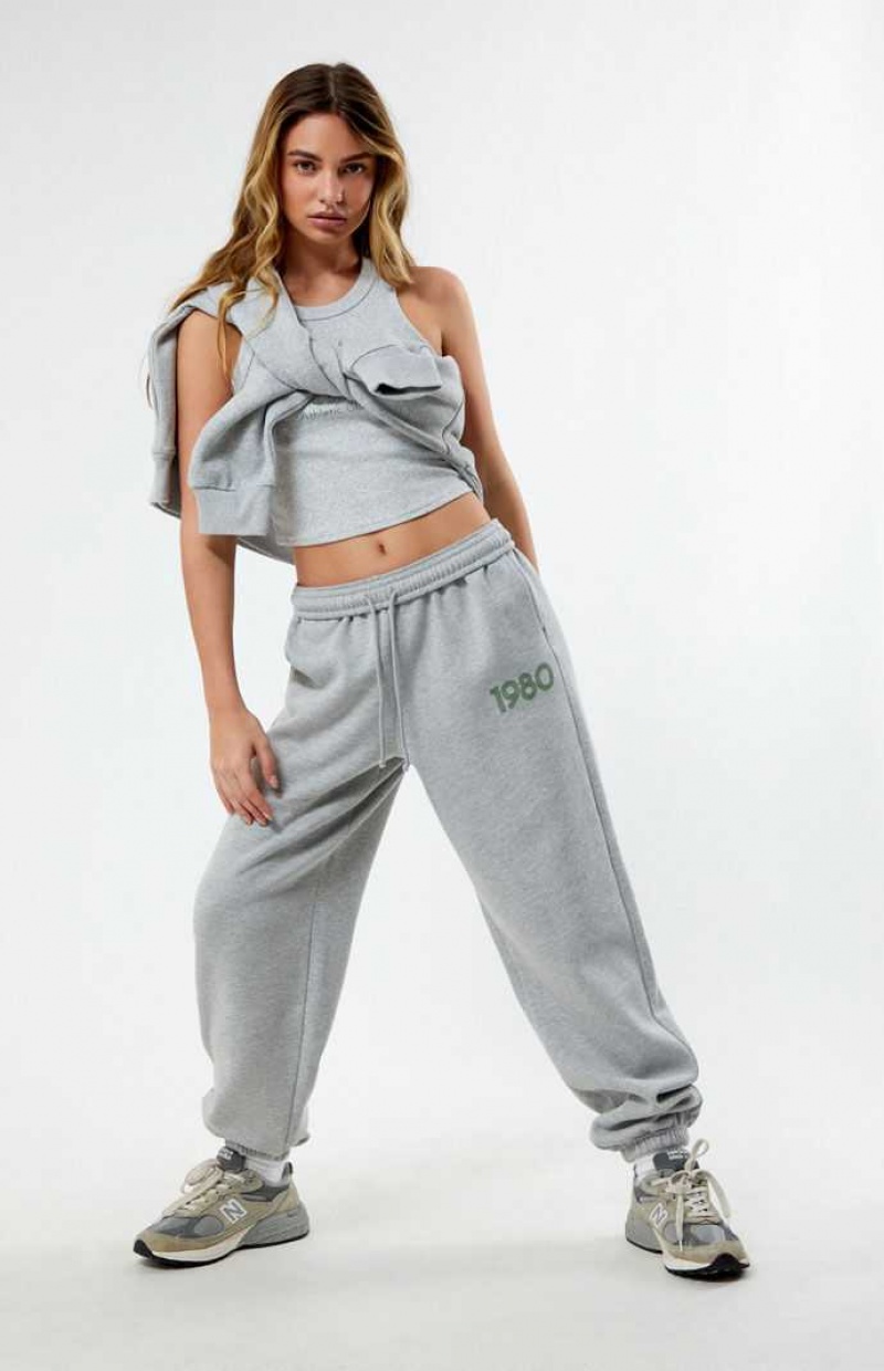 HEATHER GREY PacSun 1980 Sweatpants | FSMOWKL-39