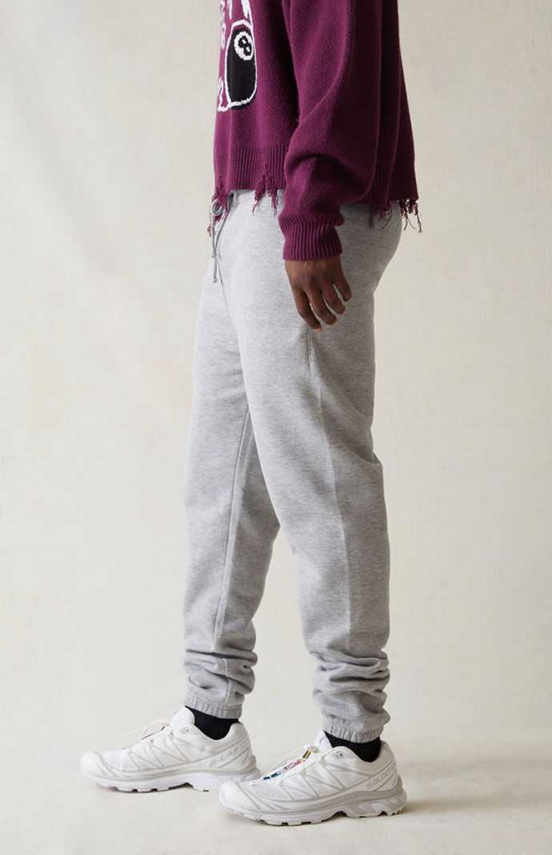 HEATHER GREY PacSun Gray Sweatpants | VRATNIX-46