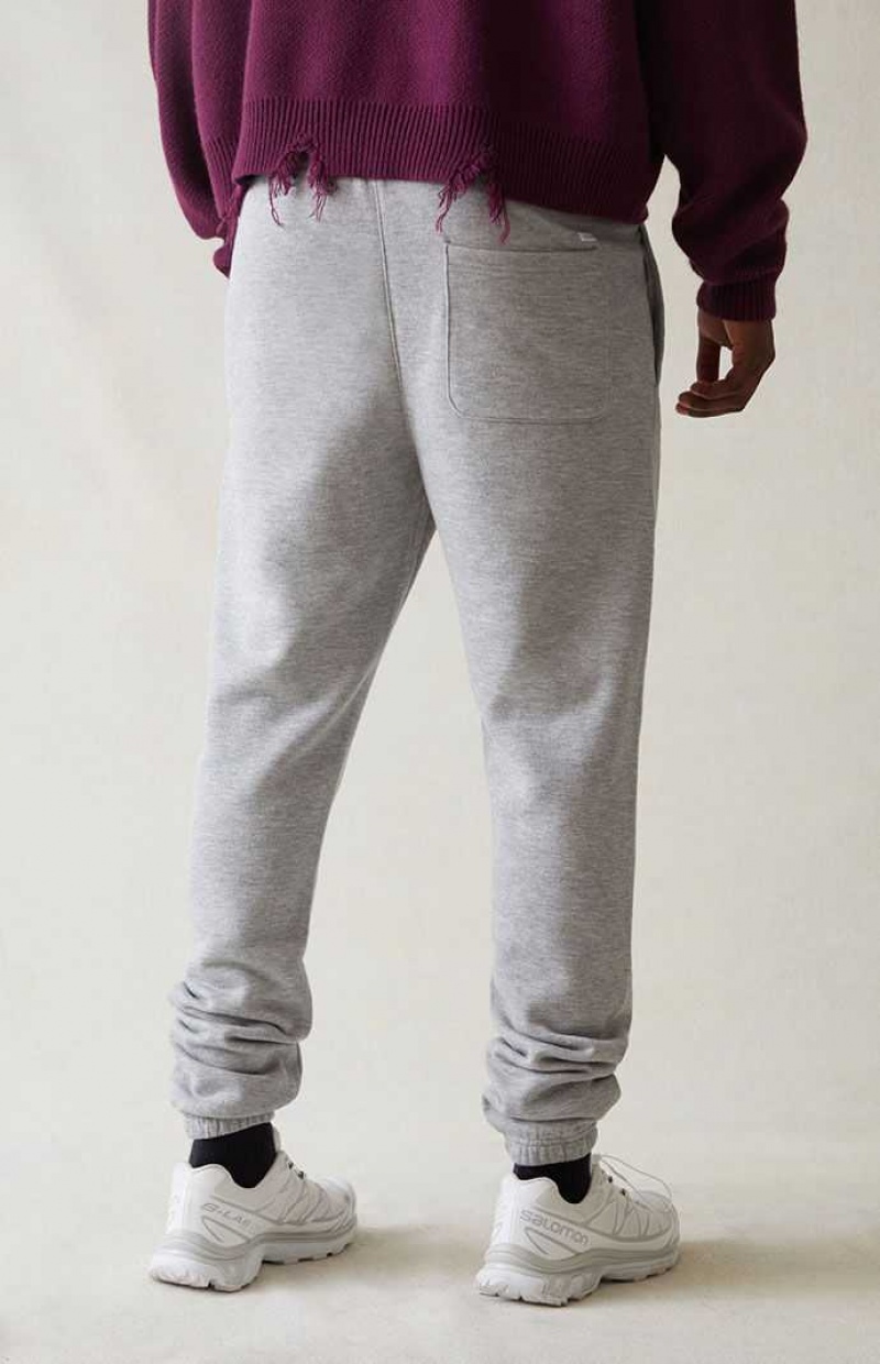 HEATHER GREY PacSun Gray Sweatpants | VRATNIX-46