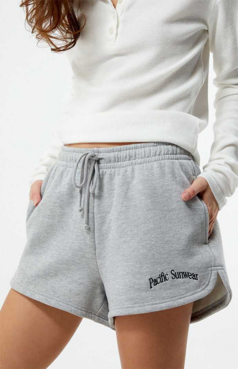 HEATHER GREY PacSun Pacific Sunwear Easy Sweat Shorts | IVDACKO-18