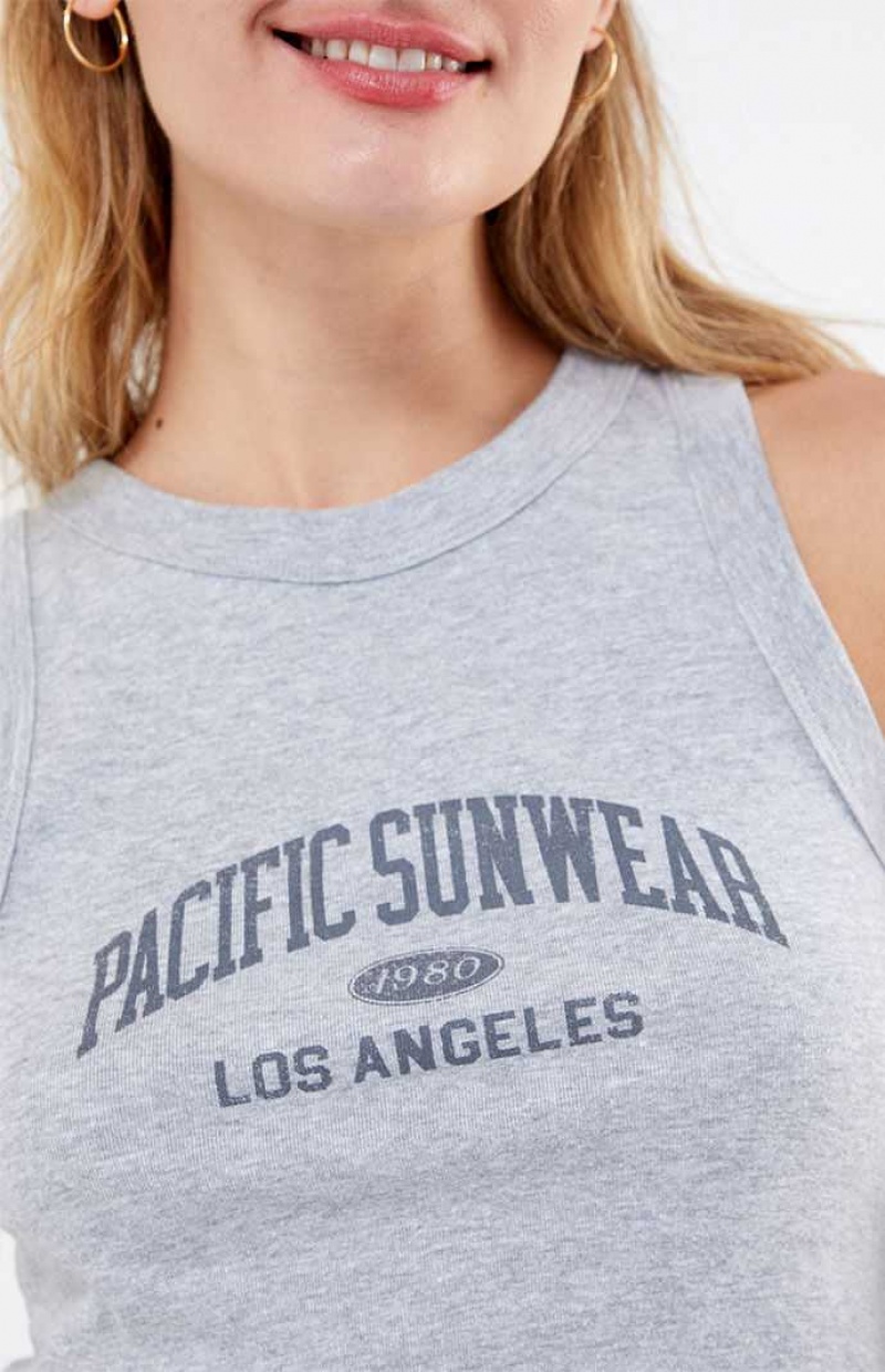 HEATHER / HEATHER GRAY PacSun Pacific Sunwear 1980 Tank Top | KFPSNHR-52