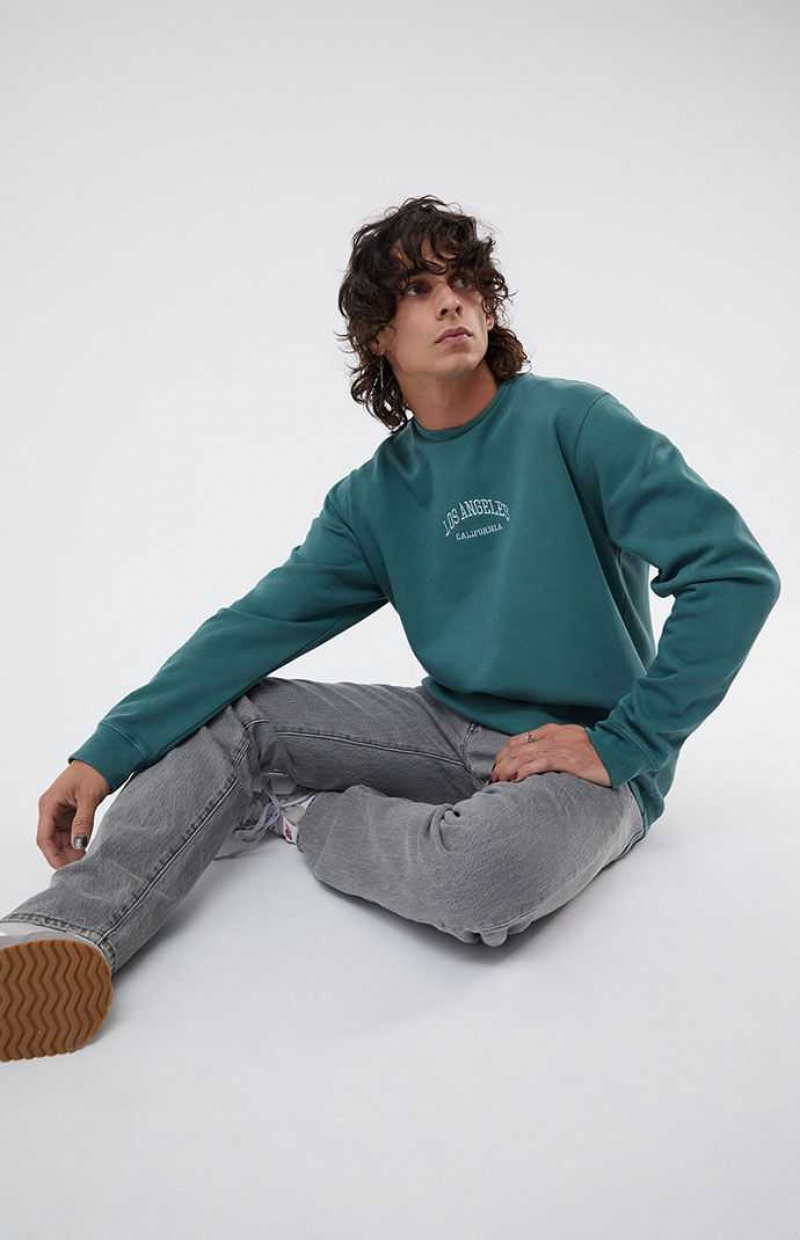 JASPER PacSun LA Embroidery Crew Neck Sweatshirt | CAKLZQX-46