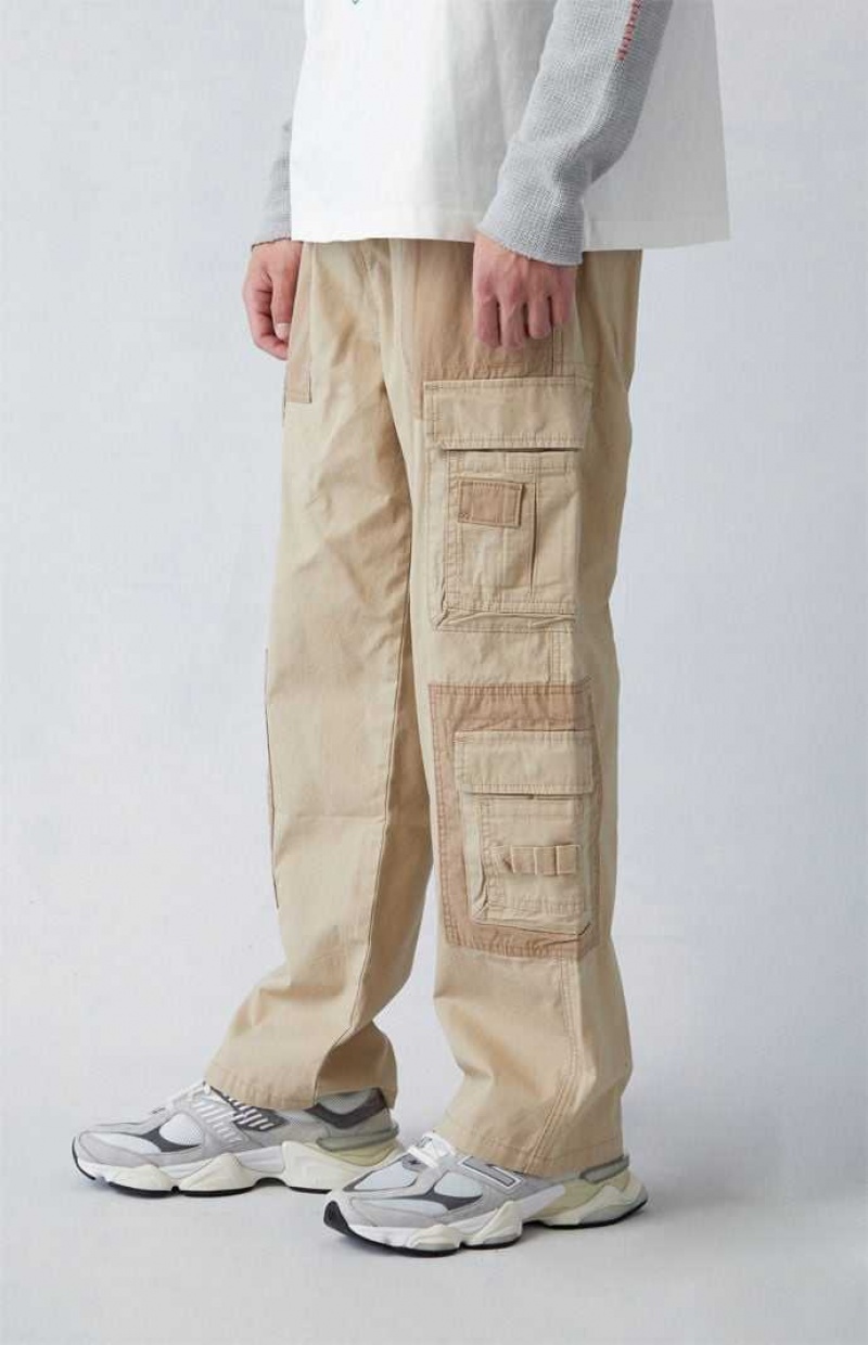 KHAKI PacSun Khaki Canvas Baggy Cargo Pants | CLKNASY-15